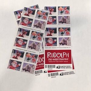 200 USPS postage stamps Christmas Santa